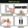 Aobrill Rubber Grip Tape, Non Slip Tape, Black, 1In x