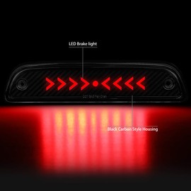 DNA MOTORING 3BL-TTAC95-3D-T3-LED-BK Black Housing Striped Line 3D LED High Mount 3rd Third Brake Light [Compatible with 95-17 Tacoma]