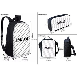 Tongluoye African American Backpack for Girls 8-10/10-12 Years Old Kids Bookbags With Lunch Box Set Black Girl School Bags for Elementary Middle High Student Book Bags 17 Inch Back Pack Pencil Case