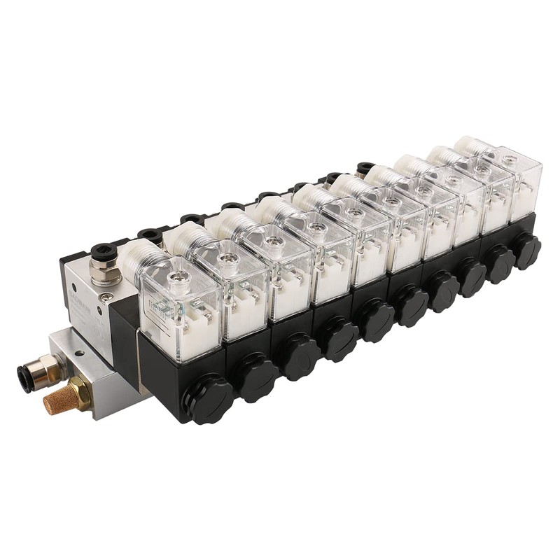 Baomain 10 Space Pneumatic Solenoid Valve 3V210-08 DC 24V PT1/4