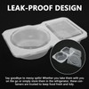 40PCS Double Compartment Condiment Container with Lids, Leak-Proof Compartment Snack