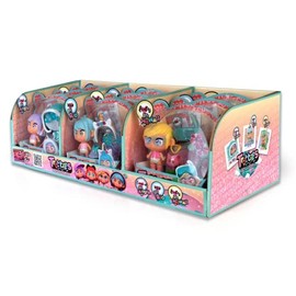 Trotties - Travel Outfits Mini Trottie Mia, 1 mini doll, fantasy colorful clothes and unicorn accessories, stickers and map collection, 3 different models, 3 years, Famous (TFT06200)