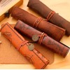 Multi-Purpose Retro Pencil Roll Pencil Case Faux Leather Vintage Artist