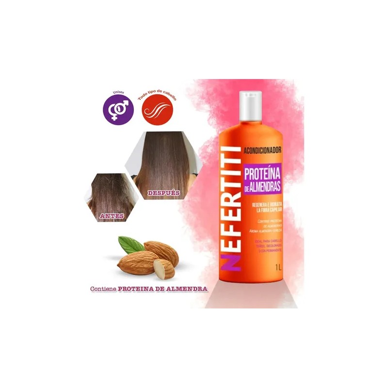 Acondicionador De Almendra 1lt Cabello Muy Dañado