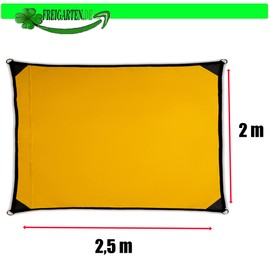 freigarten.de Awning, Waterproof Sun Protection, Rectangular Garden with Attachments, Linen, 100% Protection from UV Rays, 2.5 m x 2 m