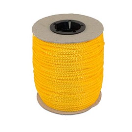 PPM Braided Lead 2.0 mm - 100 m Roll in Various Colours (Yellow) / Rope, Cordage, Lead