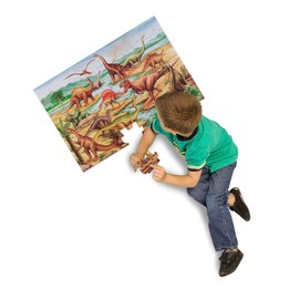 Melissa & Doug 48pc Floor Puzzle - Dinosaur,Multicolor