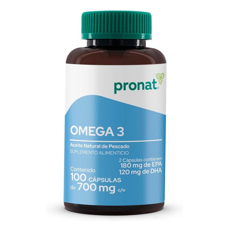 PRONAT | Omega 3, Suplemento Alimenticio, 100 cápsulas con Aceite
