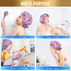 Gorro de ducha, gorros de ducha ajustables para mujer, extra