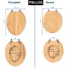 Toilet Seat, Solid Wood, Pine Wood, High Gloss Finish, PIKLiDS