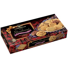 Campbells Shortbread Reserve Collection Carton 7.4 Oz (210g) - Scottish All-Butter Shortbread Cookies from Scotland, Chocolate Chip & Assorted Variety, Gourmet British Tea Biscuits & Gift Box