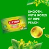 Lipton Peach Green Tea Bags, Flavored, Unsweetened Teabags for Hot