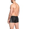 Aquarti Men's Short Swimming Trunks with Side Stripes, Black /