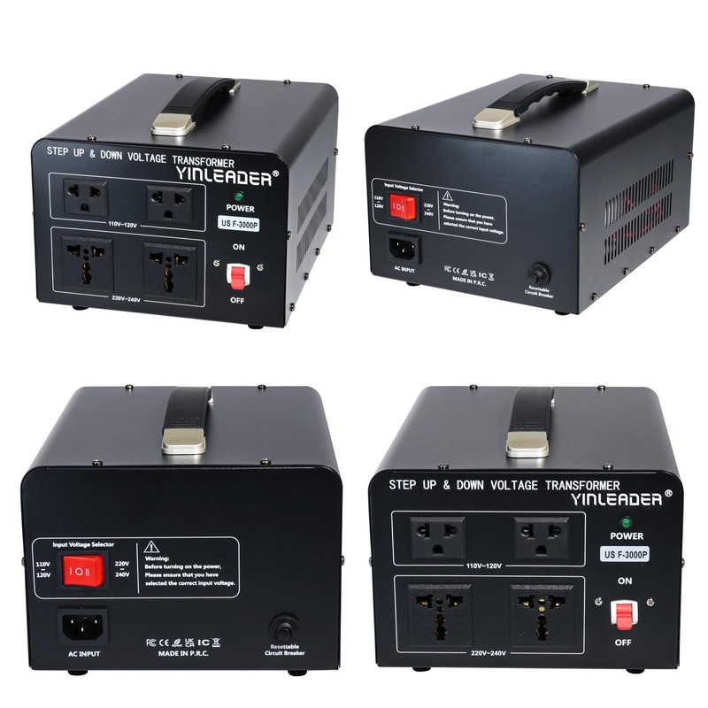 Yinleader 3000 Watt Voltage Converter Transformer Step Up 110V to