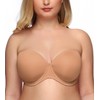 Exclare Women's Plus Size Full Coverage Underwire Strapless Bra Multiway
