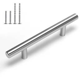 homdiy 15 Pack 3-1/2 Inch Brushed Nickel Cabinet Pulls Modern Cabinet Handles - Brushed Nickel Drawer Pulls Stainless Steel Cabinet Hardware, Brushed Nickel Cabinet Door Handles for Cabinets