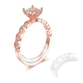 TUZAMA Invisible Ring Sizers for Loose Rings,Ring Size Adjuster for Assorted Sizes of Ring Sizer -Ring Guards for Women and Men,Type Ring Spacer Ring Adjuster for Loose Rings,12-Pack,12-Sizes