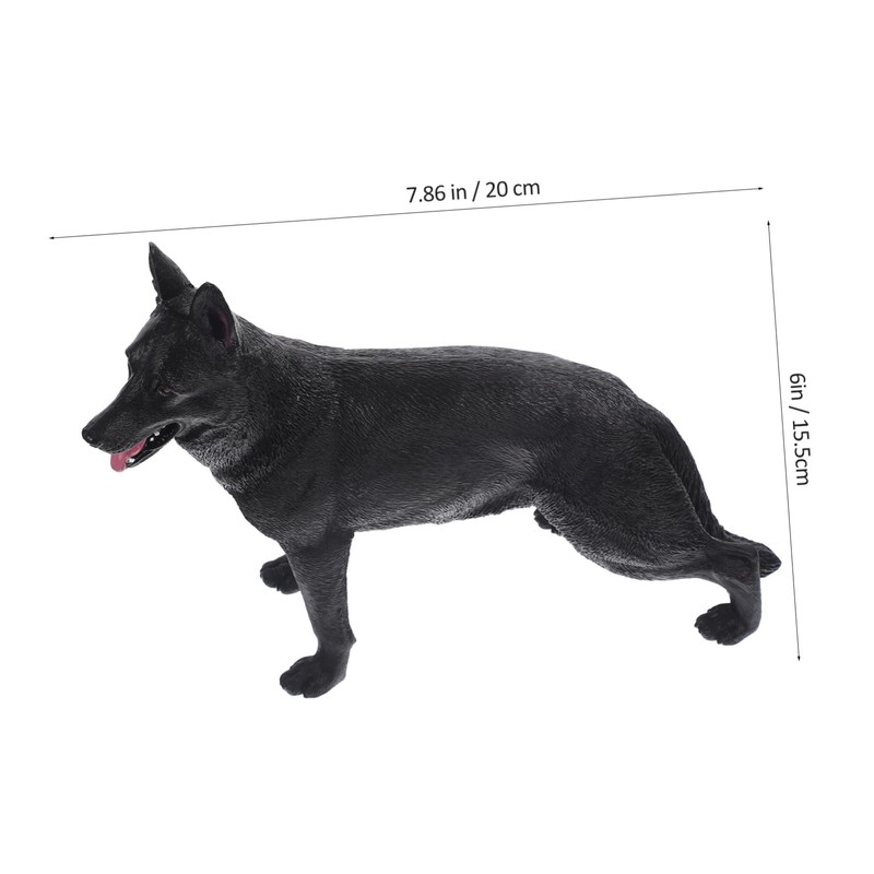 BESPORTBLE Simulation Dog Model Shepherd Dog Figurine Realistic Desktop Decor