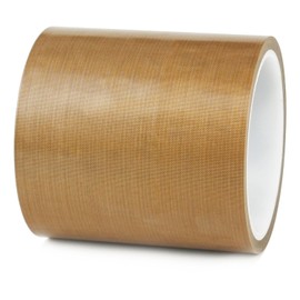 Teflone Glass Cloth Tape,4''x 33ft x 0.18mm,PTFE Coated Fiberglass Tape,High Temperature PTFE Tape for Vacuum Sealer Machine,Hand Impulse Sealers Insulation,Food Packaging Machine,Low Friction Tape