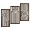 Putuo Decor Wooden Geometric Wall Art Set of 3, Modern