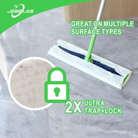 JEBBLAS Disposable Mop Cloths Dry Floor Mop Pads for Swiffer XL Sweeper Dry Sweeping Cloths 9.84x16.9 inch,Pack of 90 Pcs