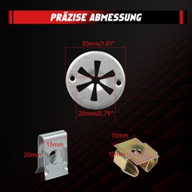 OTUAYAUTO Pack of 35 Mounting Clips Repair Kit, 5 Types Engine Protection Compatible with A3 VW Golf IV Seat Leon Skoda, Heat Plate Protection of Nylon Metal - Radiator Cover Mounting Clips