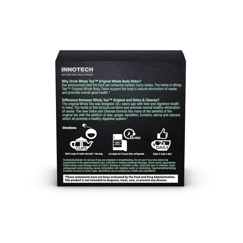 INNOTECH Nutrition: Wholy Tea Original - 8 Count (1 Month