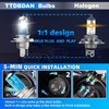 TTDBDAN Halogen Headlights Fit for Hyundai Tucson 2005-2013 Headlight Bulbs,9003/H4/HB2
