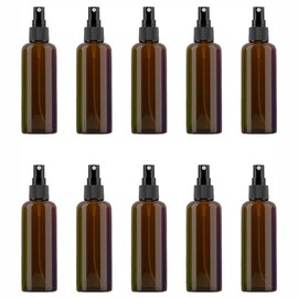 YdseozOA 10 Stück 100 ml leere Kunststoff-Sprühflasche, feine Nebel-Sprühflasche, Reise-Zerstäuber-Flaschen-Set, nachfüllbare Reise-ätherische Öle, Parfüme, Kosmetikbehälter
