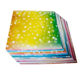 100 Sheets Origami Paper Set Double Sided Patterned Floral Heart Star Decorative Papers for DIY Scrapbooking Paper Pads Decoupage Hand Craft Arts (15*15cm)