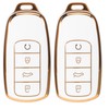 Car Key Covers 2Pcs Remote Key Fobs TPU Key Case