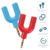 CIYODO 6pcs u Shape Headphone Splitter Adapter to Aux y