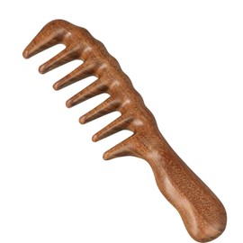 Sandalwood Scalp Massage Comb, Sandalwood Hair Comb, Wooden Curling Comb, Sandalwood Comb 20 cm, Handmade Wooden Comb, Antistatic Wooden Comb for Men and Women