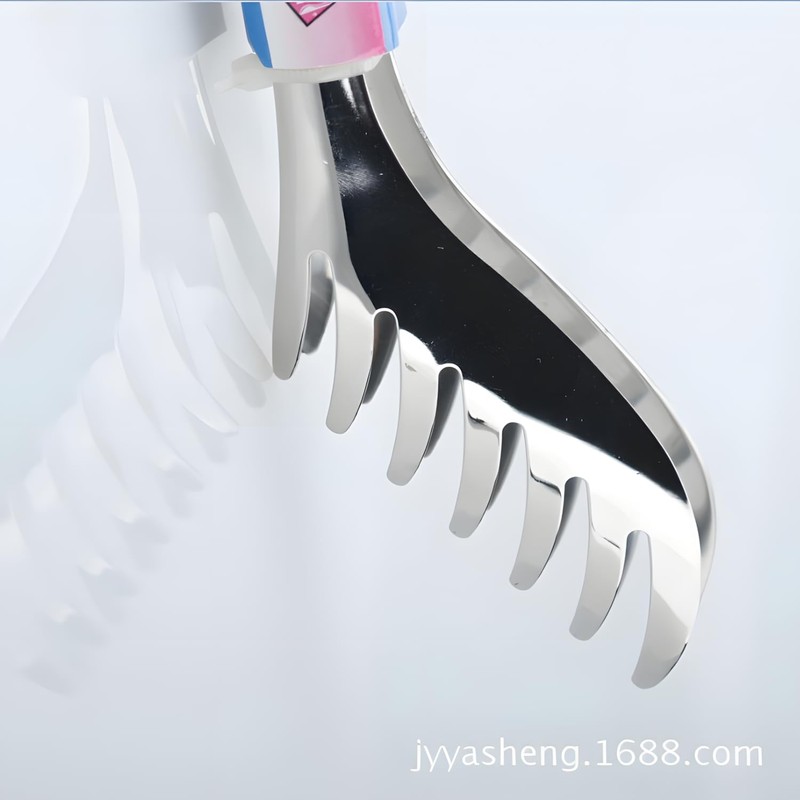 1 Piece Toothed Stainless Steel Spaghetti Tongs with Vacuum Handle,