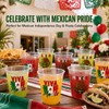 Mexican Independence Day Plastic Cups 50 Pack Disposable Viva Mexico