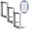 1/2" Single Gang Receptacle Outlet Box Extenders, 3-Pack Electrical Box