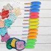 MEYAGO 5PCS Crochet Hook Grips Set Ergonomic Crochet Hook Handle