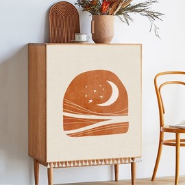 Autumn Mini Velcro Stick-On Cover for Shelves & Storage Curtain Stars & Moon/40x70 2ea