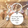 Yweeychain Guardian Angel Keychain, Gifts for Women Girlfriend, and Motivate