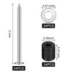 Pegboard Mounting Kit, Includes Screws, Spacers and Washers for 1/8-Inch