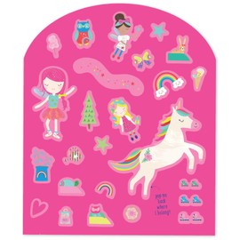 Floss & Rock Stick & Play Reusable Sticker Books for 3+ Year Olds Childrens Activity Book Rainbow Fairy