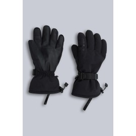 Animal Mens Edge Ski Gloves - Waterproof with PrimaLoft® Gold Insulation & Adjustable cuffs - Best for Spring Summer, Skiing, Snowboarding & Outdoors Jet Black S