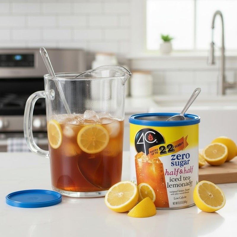 4C Zero Sugar Powdered Drink Mix Cannisters, Zero Sugar Half