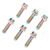 6PCS Bicycle Stem Bolt M5 X 16mm Titanium Alloy Waterproof