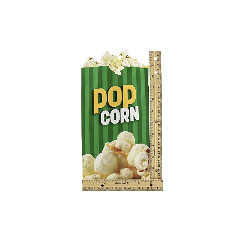 Snappy Flat Bottom Theater Popcorn Bags, 130 oz, 25 Count