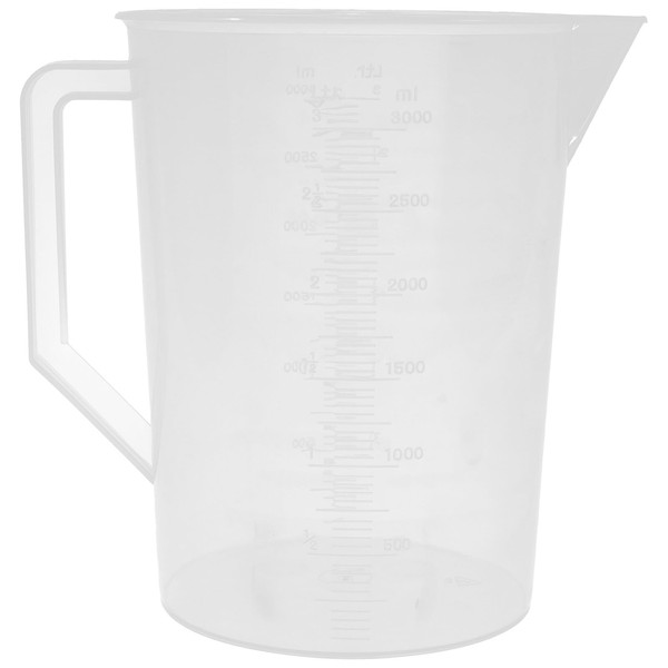 HOLIDYOYO Measure Pitcher 3000ml Large Graduated Mixing Pitcher Unbreakable Plastic