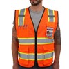 Dib Safety Vest Reflective ANSI Class 2, High Visibility Vest