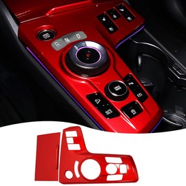 MUXEE Console Gear Shifter Panel Cover,for kia Sportage 2023 2024 2025 - ABS Wine red Sport Style Automatic Gear Shift Head Panel Cover Accessories(for Automatic Shift knob Model)