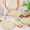 Reusable Bowl Covers for Bread Proofing Baking Embroidered Dandelion Linen