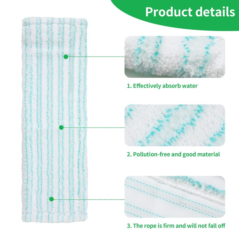 Pack of 3 Replacement Wipes, Suitable for Leifheit Profi XL